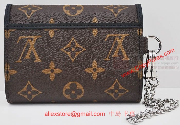 LOUIS VUITTON ルイヴィトン M60167 モノグラムマカサー ポルト フォイユ・コンパクト 3つ折り財布